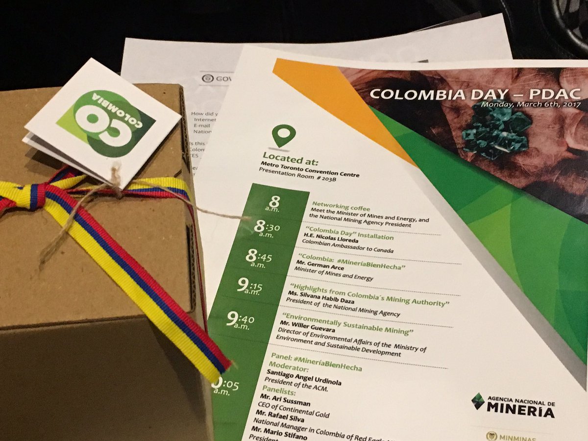 BrujulaMinera's tweet photo. Colombia Day-PDAC #MineríaBienHecha #MininigDoneRight #theanswerisColombia https://t.co/yBMhLG69Au