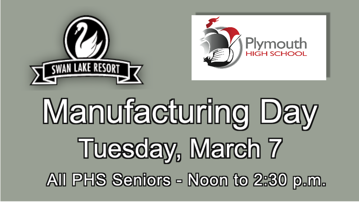 kris_rehfus6's tweet photo. MFG Day @SwanLake 3-7-16 for all PHS seniors! Event promotes awareness about careers in Marshall Co. available post H.S. #PCSCweCARE https://t.co/VJzuzgBCkA