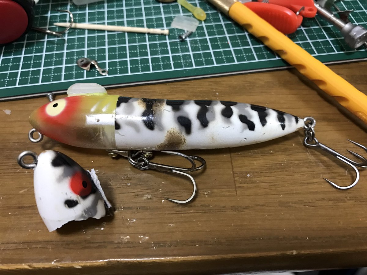 玉 釣りとロック 壊れたザラとザラでニコイチにして復活 からのザラ長さ比べ W ゞ Heddon Originalzaraspook Custom Topwater Surface ヘドン オリジナルザラスプーク 改 トップウォーター サーフェイス T Co 3y53cxwxej
