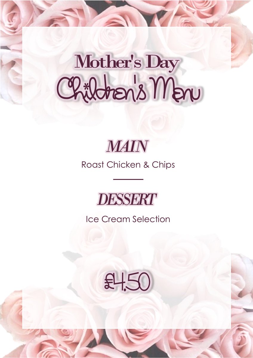 Treat your mum this Mother's Day at Worsley Golf Club. To book, please call 0161 789 4202, Option 2