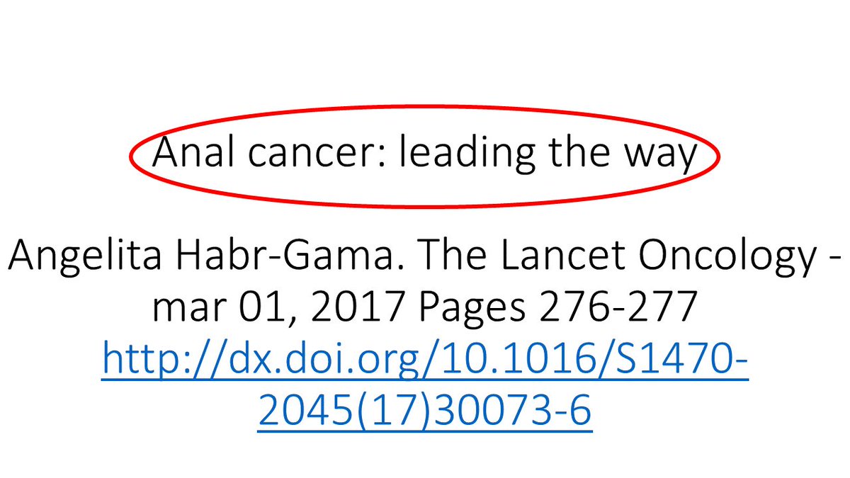 Câncer Anal: Excelente artigo da Professora Angelita Habr-Gama e equipe no Lancet. Vale a pena ler