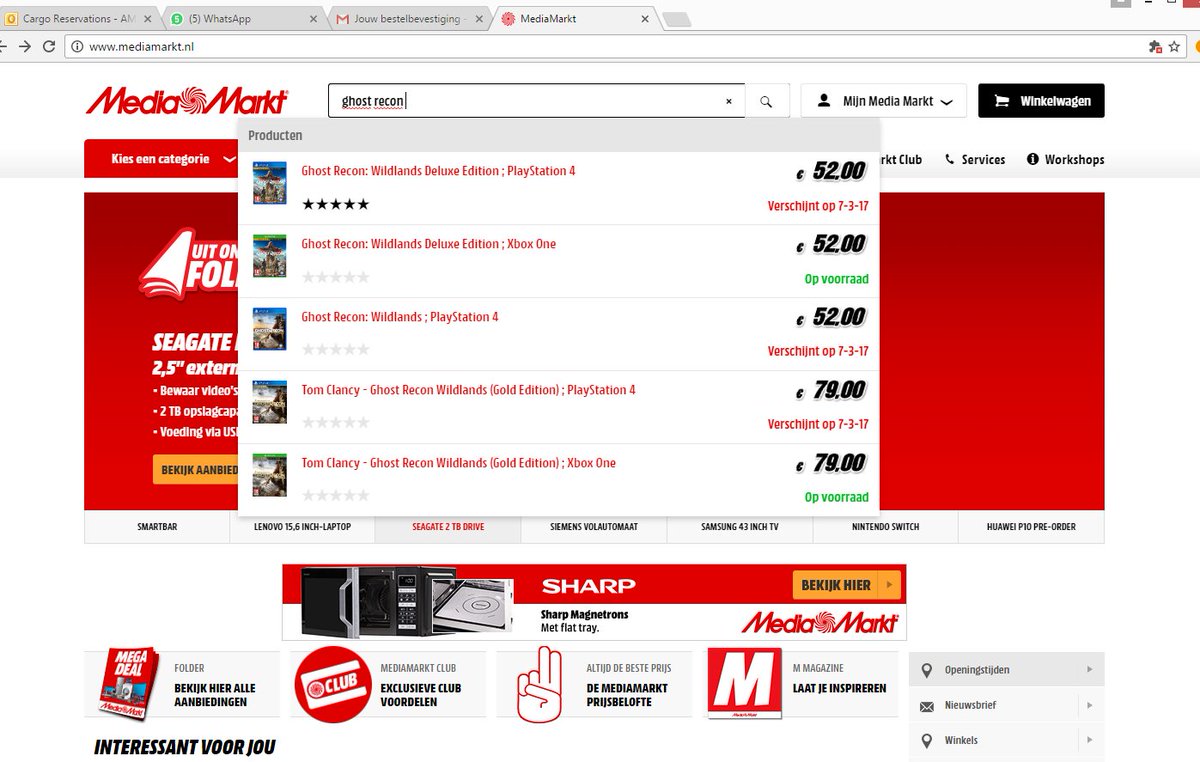 <a href="/mediamarkt_nl/">MediaMarkt NL</a> Hoe kan het dat ik EUR 59,99 betaal bij een pre-order en dan op de website EUR 52,00 zie staan?