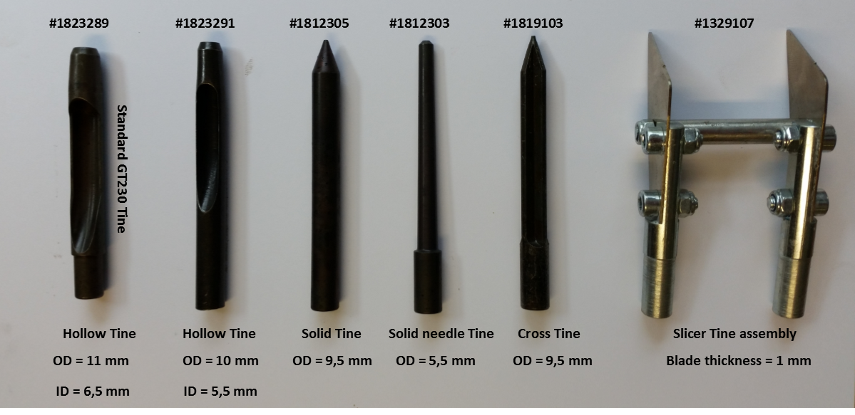 MaredoBV's tweet photo. Need tines? We have HiSpeed-Corer tines available for each job! #GT230 #HiSpeedCorer #venting #coring #slicing https://t.co/9l1S5uYdho