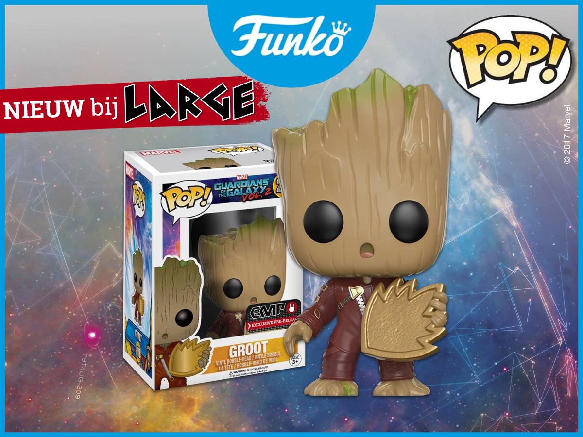 Nieuw en exclusief als pre-release bij Large verkrijgbaar! Deze coole #babyGROOT Funko Pop! large.nl/art_349245/?wt….