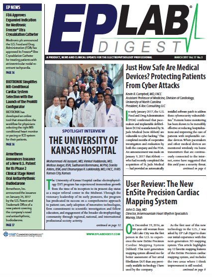 EPLabDigest's tweet photo. March issue of EP Lab Digest now available! https://t.co/c1BkMRN7hq #ensite #cryoballoon #leadextraction #moderatesedation #micra https://t.co/0SbVZZ5ZQG