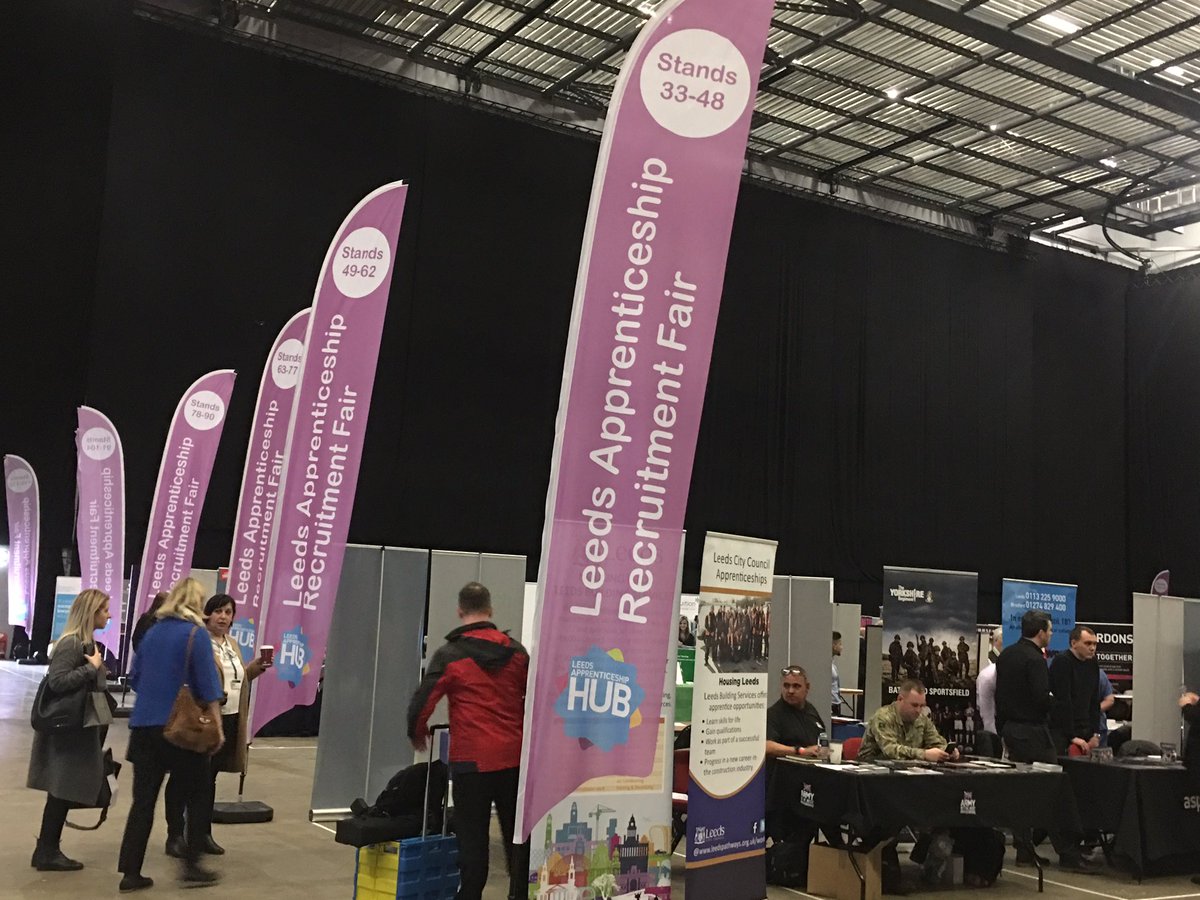 EmmaCHolmes's tweet photo. Setting up at the Leeds Apprenticeship Recruitment Fair @fdarena @TrainingEstio #leeds #LARF2017 https://t.co/UzBAw1pW1Q