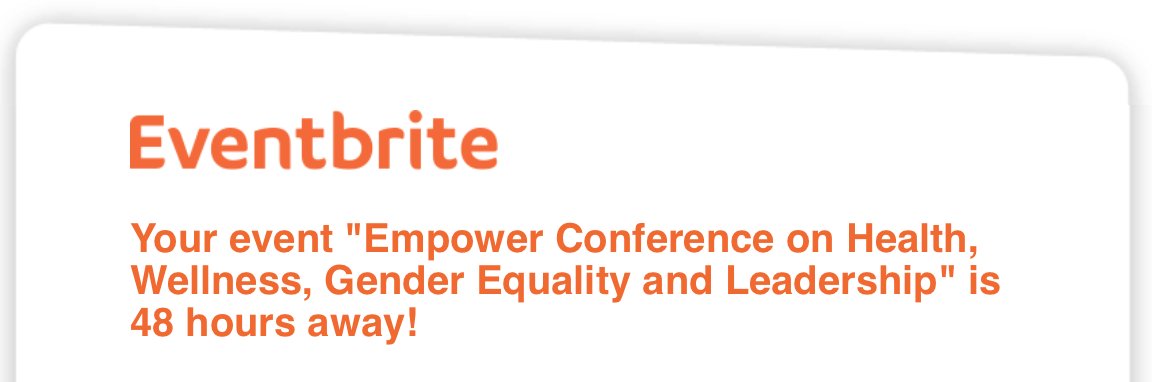 emiko_ohama's tweet photo. The moment when... @eventbrite informs you your event is in less than 48 hours. #BOOM #FinalCountdown #EmpowerConference #LeanInTogetherTRU https://t.co/umAxfivg9U