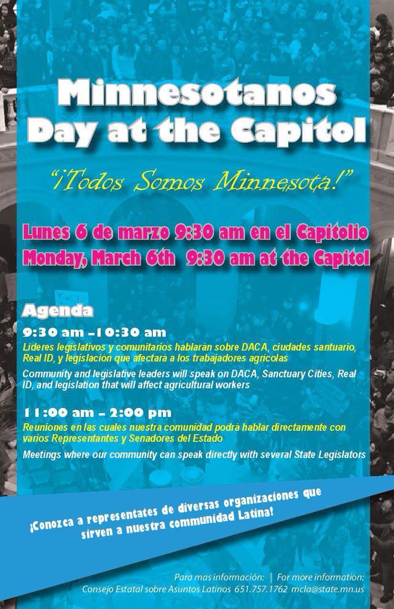 Minnesota Day at the Capitol! We are gathered at the Capitol right now. Come join us!