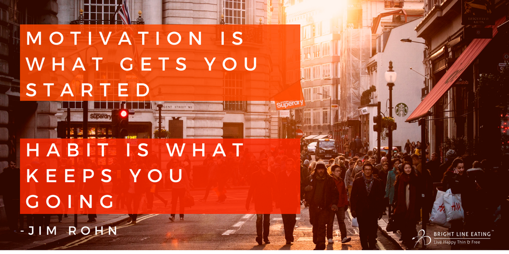 DrSPThompson's tweet photo. #Motivation is what gets you started. #Habit is what keeps you going! #JimRohn @OfficialJimRohn #brightlineeating #mondaymotivation https://t.co/V6WAvJB99e