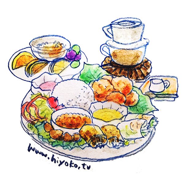 陽菜ひよ子 イラストレーター 文筆家 漫画家 休日のお昼 その2 陽菜ひよ子 絵描きさんと繋がりたい 絵日記 イラスト 水彩画 Illustration Sketch Food ベトナム ベトナム料理 アジア Asian Watercolor T Co Dhv3m8izuj