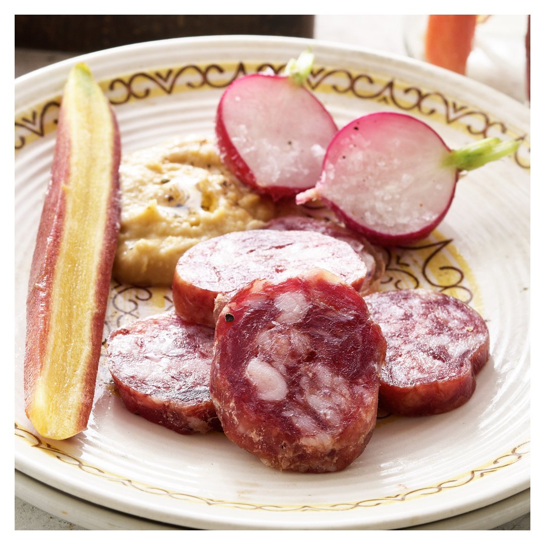 carnivoreclub's tweet photo. March boxes ship today! Here's a bit of Spanish Salchichón that's on its way to our #American carnivores, from @ferminiberico.
#meat #food https://t.co/T7E4M1KP4n
