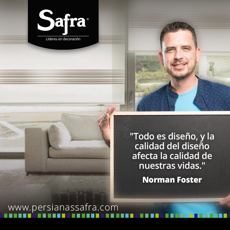 SafraSAS1's tweet photo. Hoy compartimos esta frase sobre #Decoración con nuestra #ComunidadSafra ¿Estás de acuerdo? #YoSoySafra #EspaciosSafra https://t.co/vAv9LJYfDJ