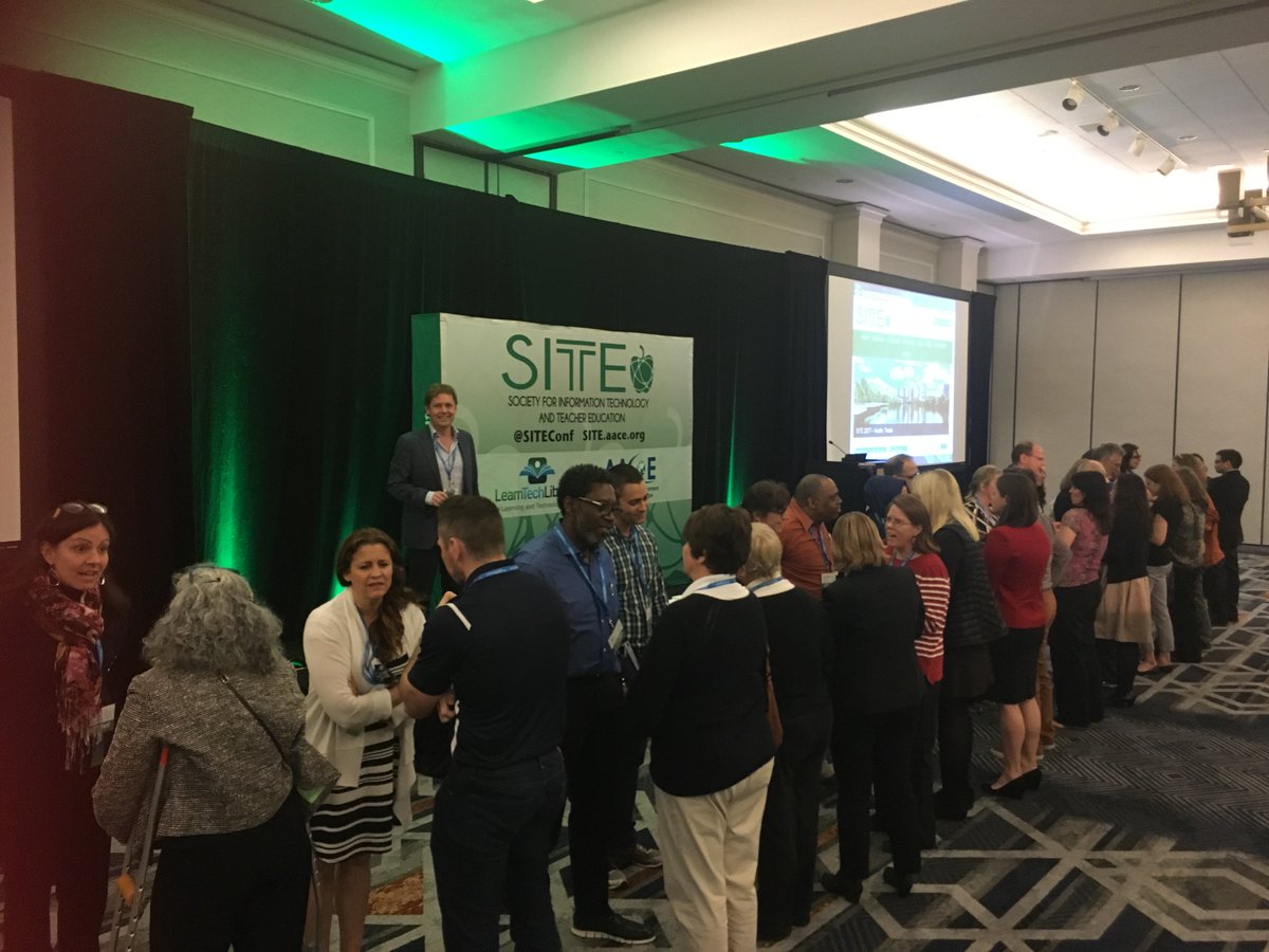 SITEconf's tweet image. A favorite event at @siteconfis the Newcomer welcome #SpeedDating! #HiMyNameIs