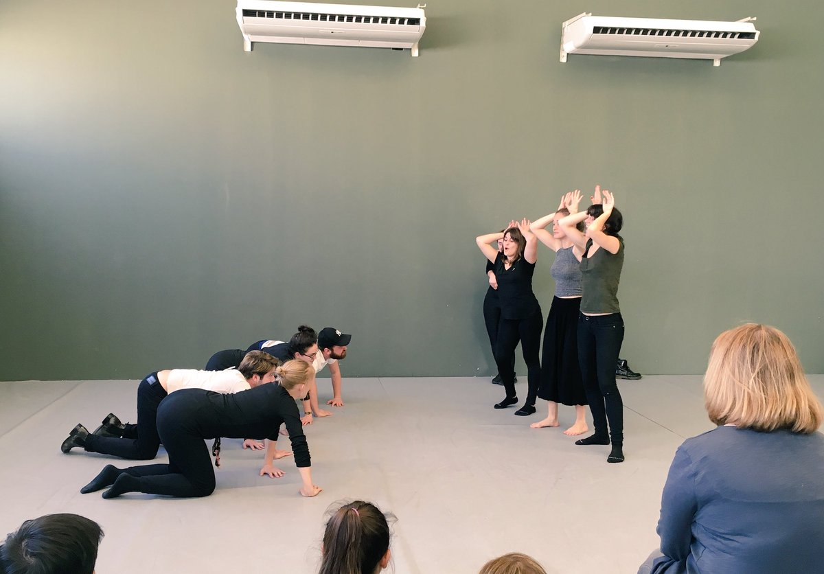 LivVoiceCoach's tweet photo. Afternoon #workshop w/ John &amp; Jane! @jgodberco inspiring #theatremaking #practiceyourcraft @IABarcelona @iabacting https://t.co/PaKv5egCee