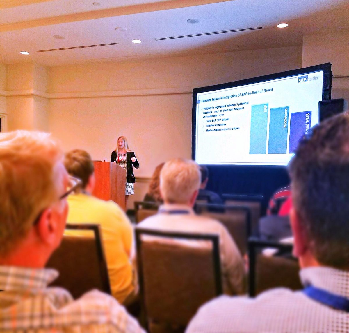 gvouty's tweet photo. Just finished speaking on warehouse management system integration techniques and best practices using #SAPEWM  at #SCM2017 https://t.co/aXxzGpsDVy