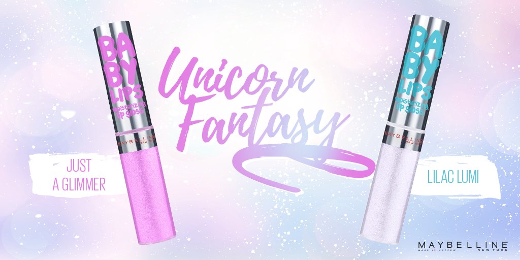 La tendencia inspirada en unicornios también está presente en el maquillaje. Combina estos Baby Lips y ¡Consíguelo tu también!  😍 ✨✨