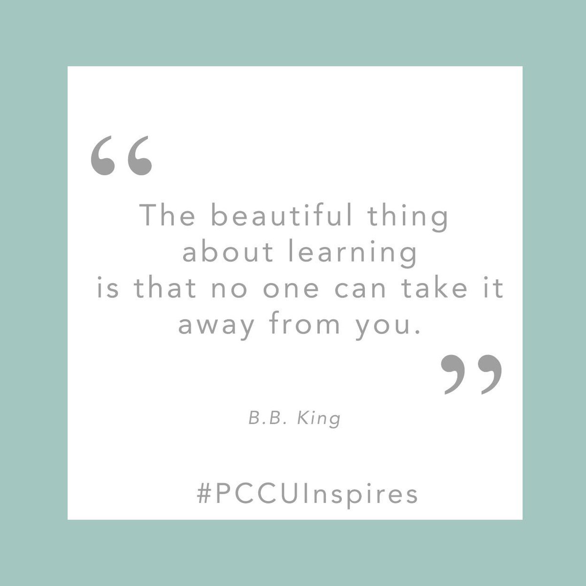 Life is all about learning and experiencing new things. Live it to the fullest! #PCCUinspires