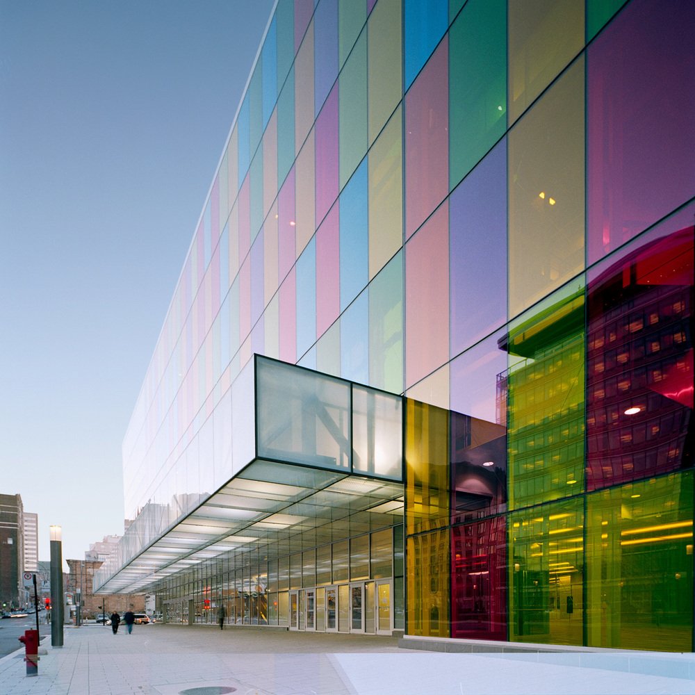 DynamicCladding's tweet photo. #PalaisdesCongrès - a symbol for #Montreal #architecture
#RainbowReflection #StainedGlass #DynamicCladding https://t.co/20s4zok6AU