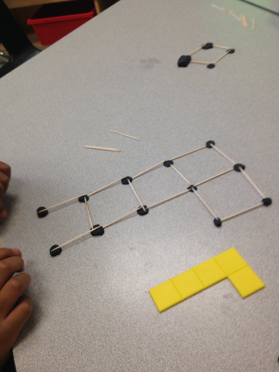 JennCampbell27's tweet image. Replicating pentomino tiles with clay and toothpicks. #spatial #STEM #lvmath @LorenvilleFDK
