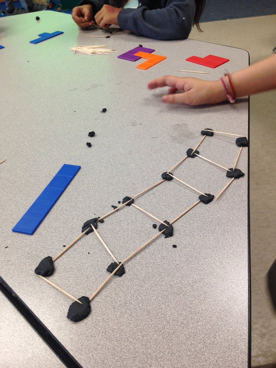 JennCampbell27's tweet image. Replicating pentomino tiles with clay and toothpicks. #spatial #STEM #lvmath @LorenvilleFDK