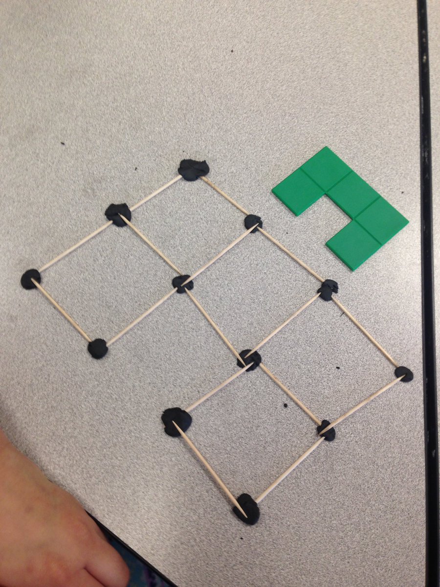 JennCampbell27's tweet image. Replicating pentomino tiles with clay and toothpicks. #spatial #STEM #lvmath @LorenvilleFDK