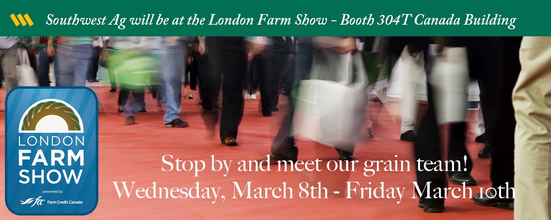South West Ag Inc (@southwestaginc) on Twitter photo Only 2 more days until the #LdnFarmShow! Be sure to stop by booth 304T to meet our grain team! #SWAG <a href="/PalmerstonGrain/">Palmerston Grain</a> @WFDistrict_Ag #ontag Only 2 more days until the #LdnFarmShow! Be sure to stop by booth 304T to meet our grain team! #SWAG <a href="/PalmerstonGrain/">Palmerston Grain</a> @WFDistrict_Ag #ontag