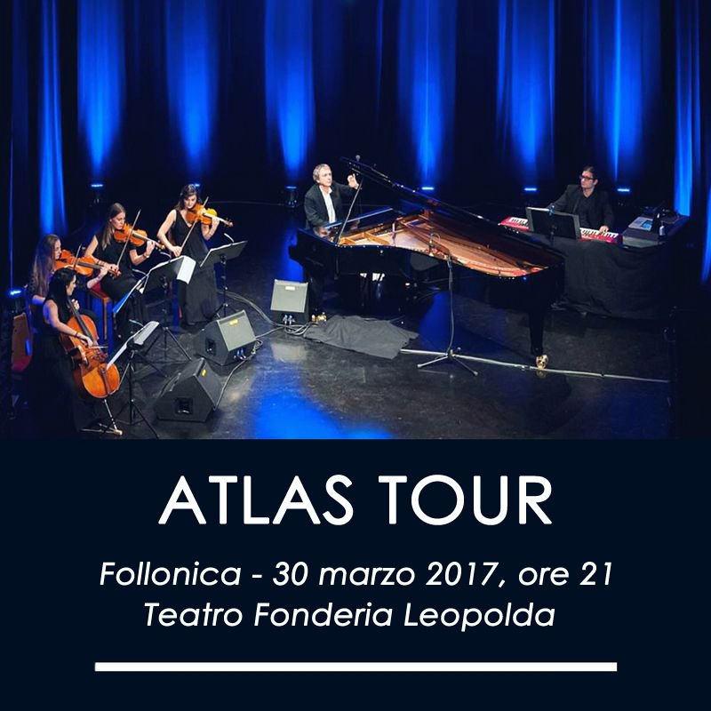 R_Cacciapaglia's tweet photo. Prossima tappa di #AtlasTour: 30 Marzo - Teatro Fonderia Leopolda, Follonica @ComuneFollonica
Biglietti➡️ https://t.co/FqhA2K64KR
#RC https://t.co/7m9s8pDUiB