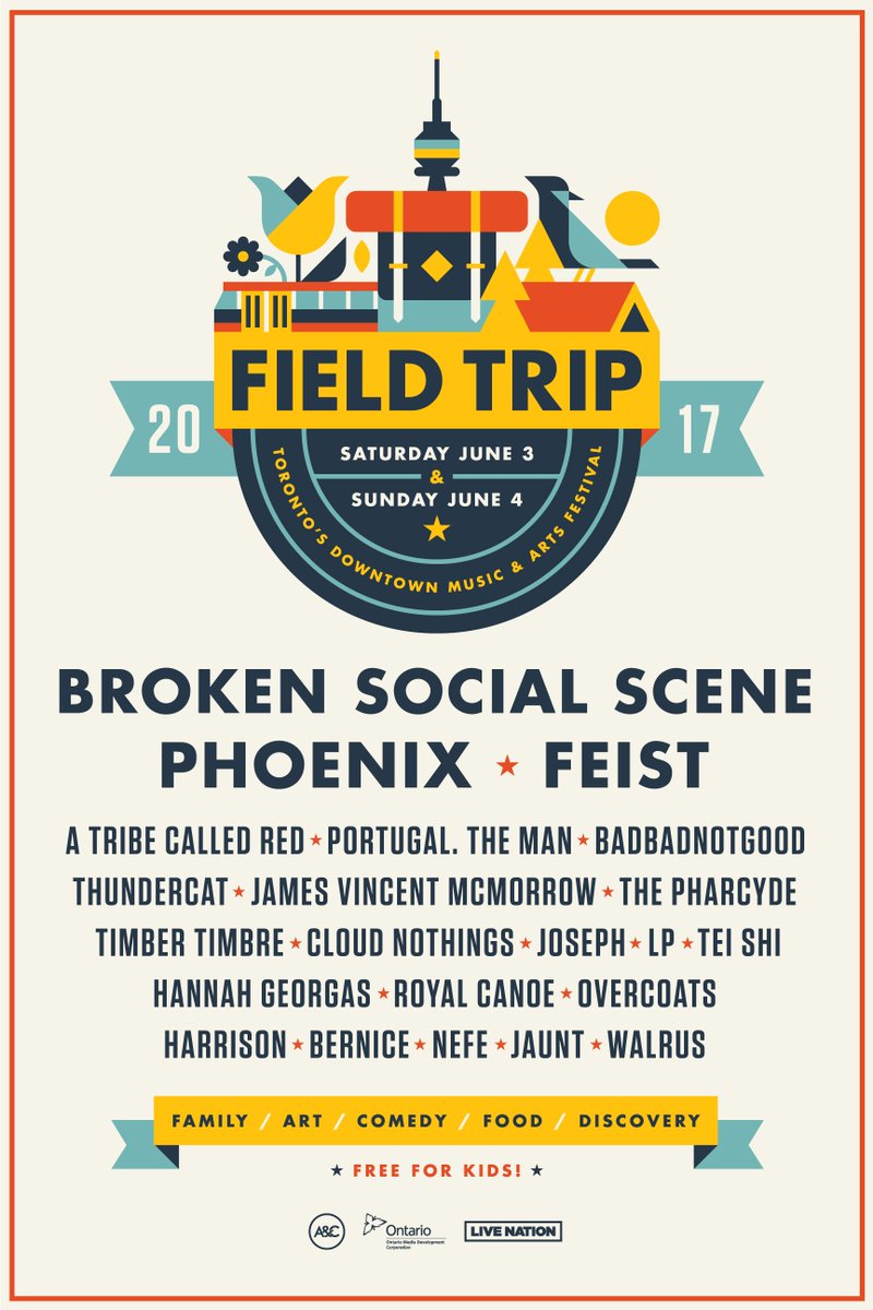 FieldTrip's tweet image. So excited to return to @fortyork for our 5th year! Join us on June 3 &amp;amp; 4. Tickets on sale Friday: FieldTripLife.com #FieldTripTO