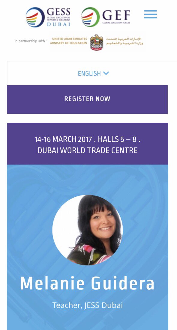 melanieguidera's tweet photo. @GESSeducation with my friend @steve_bambury on 16th March. Come see us! We'll be chatting #OneNote.#JESSeducators #JESStech @microsoftgulf https://t.co/5C0XaM8FKB