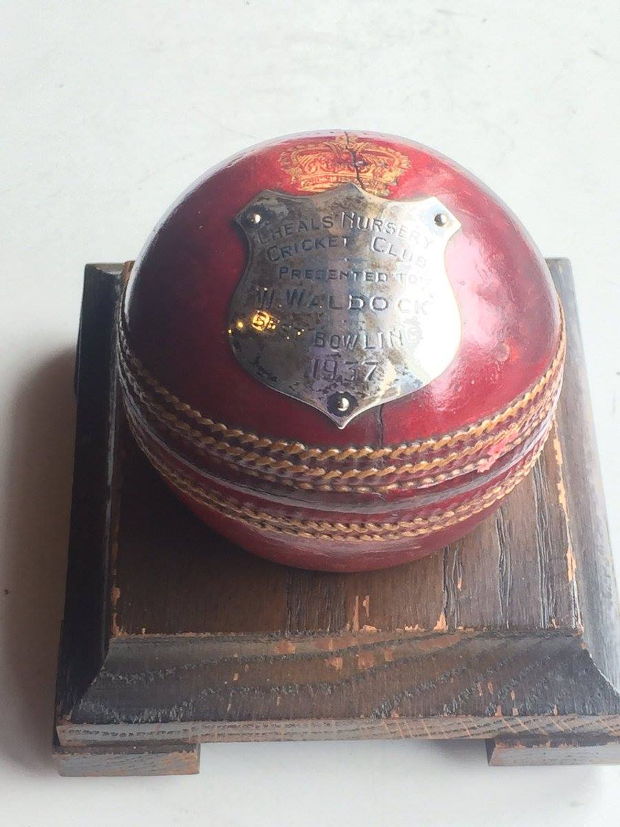 CrawleyMuseum's tweet photo. Last week we said this was presented for Best Bowling at the Cheals' Nursery Bowling Club. We meant Cricket Club! #typingerrors ๐ณ https://t.co/wEaJ3ZkCai
