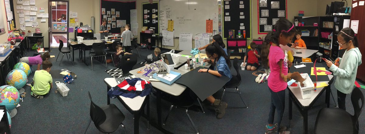 Amusement park construction has begun in 4th grade GATES. #pardonourmess. #wearelearning #RESunique #GTwonders.