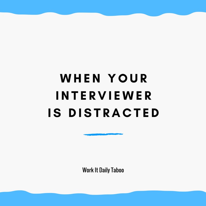 WorkItDaily's tweet image. TESTING, is this thing on? You worked hard to get the interview &amp;amp; you deserve their FULL attention. #workitdailytaboo #interviewprobs #rude