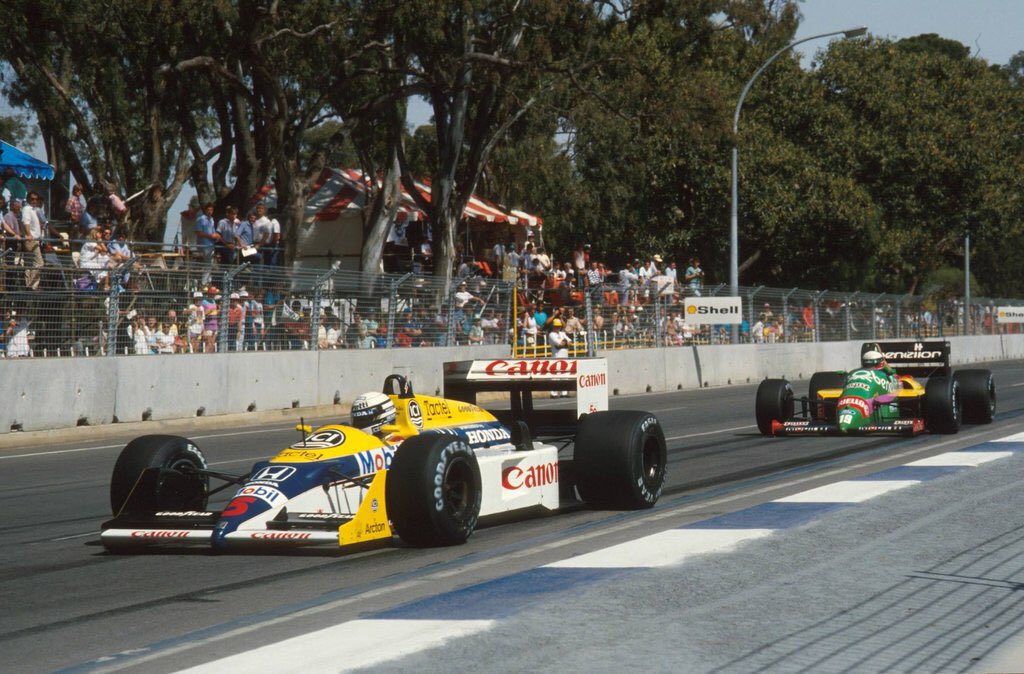 80s90sF1's tweet photo. Riccardo Patrese took over from the injured Nigel Mansell at the 1987 Australian Grand Prix. #F1 #80sF1 https://t.co/Wz7CBCRUk9