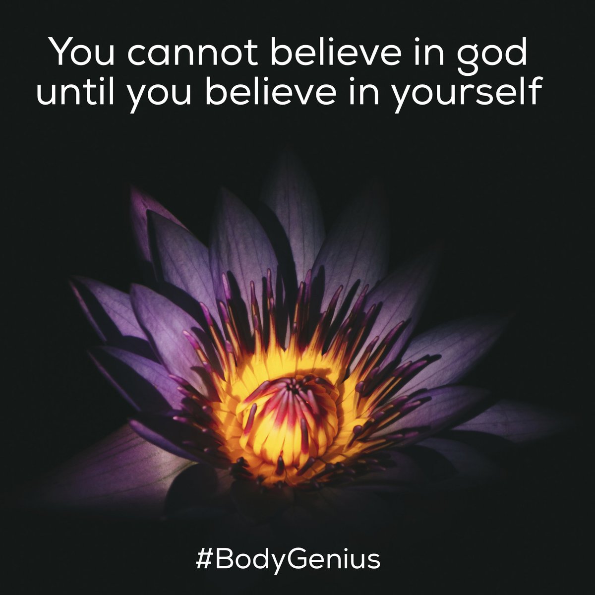 MindBodyGenius's tweet photo. You cannot believe in god until you believe in yourself #bodygenius #believe https://t.co/B4HfzgXfVh