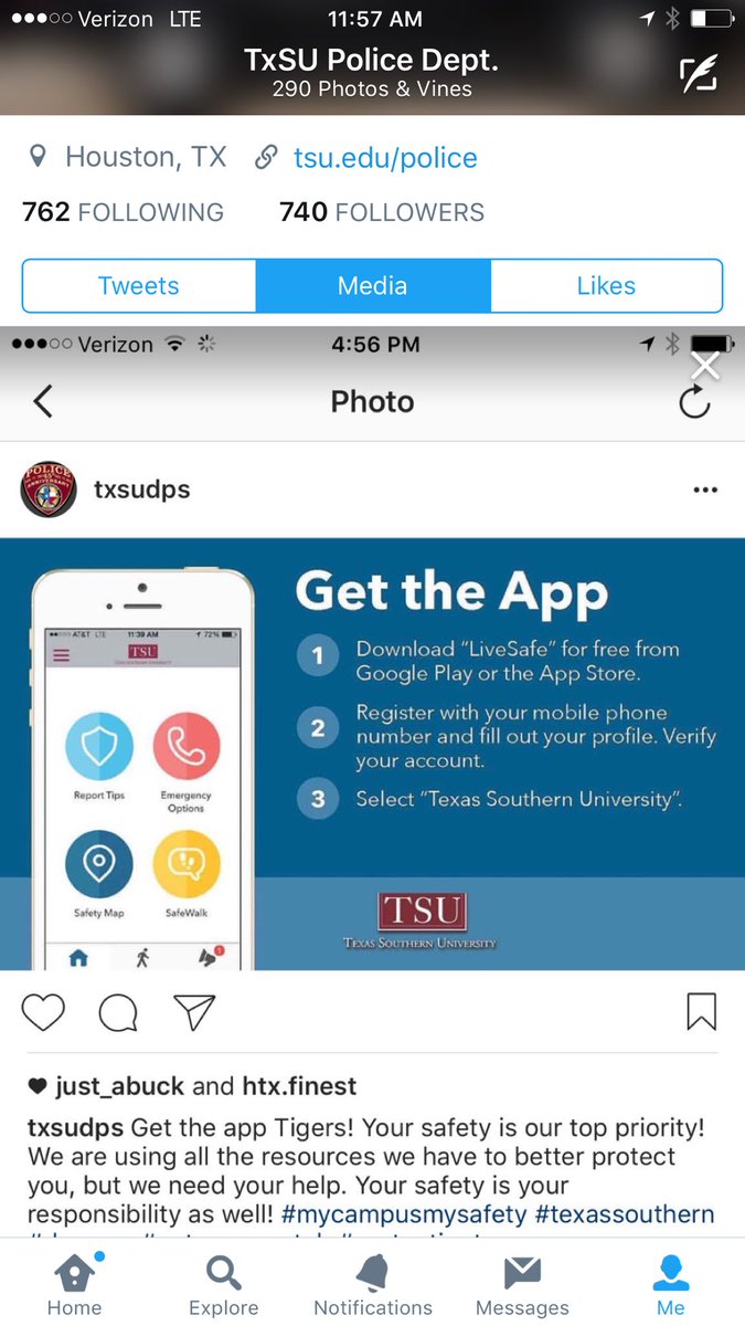TSUDPS's tweet photo. Are you living safe? Download this app Right Now! #dpsnow https://t.co/fP0dVZroWl