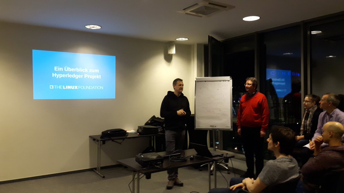 TbLtzk's tweet photo. @martchouk introducing @kbehrla's session about #hyperledger @blockchainCGN @STARTPLATZ https://t.co/iqLnkXlCyy https://t.co/IW3rDaXYR4