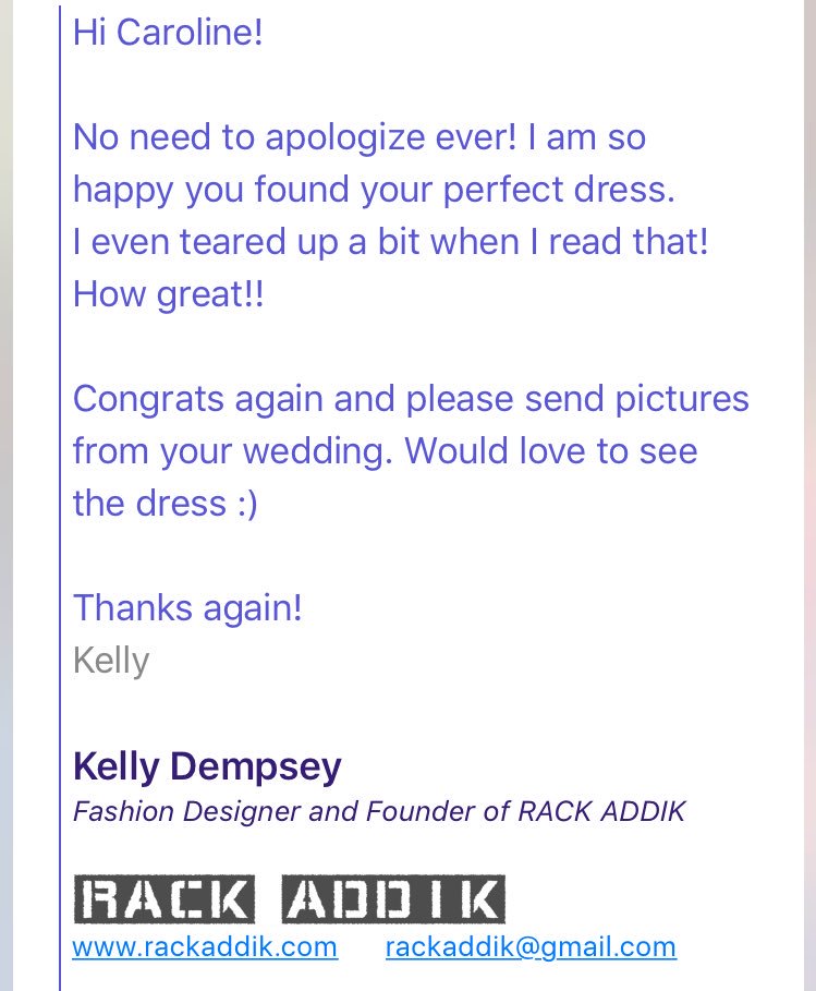 TheCaroLove's tweet image. Wait can we talk about how sweet @_KellyDempsey_ is?! Can&apos;t wait to show her (and everyone) what I came up with for my dress #designerkelly