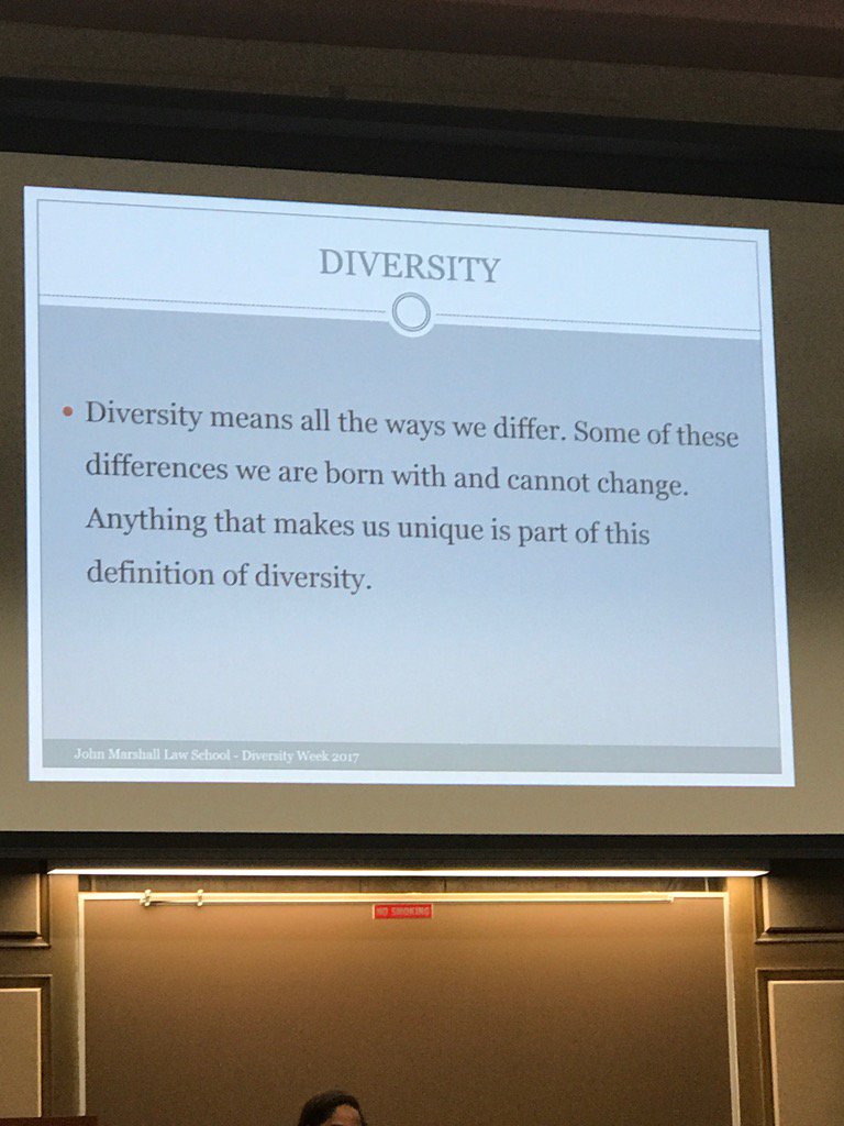 TRiddleJD's tweet image. "Diversity means all the ways we differ." Clinical Profs McCain and Hatcher are sharing their wisdom @ JMLSChicago.