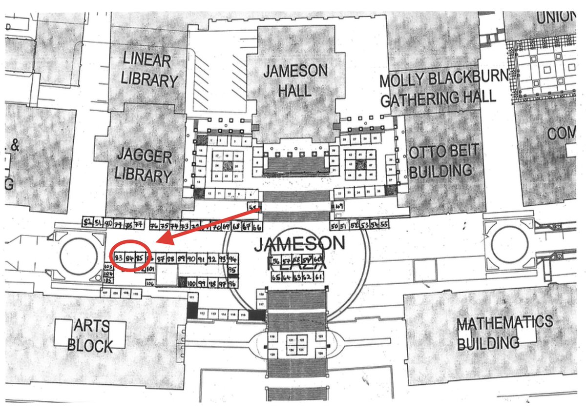 UCTMA's tweet image. Want to know where is our stall is this this year at Plaza week? We made it easy and circled it on a map for you! We can't wait to meet you!