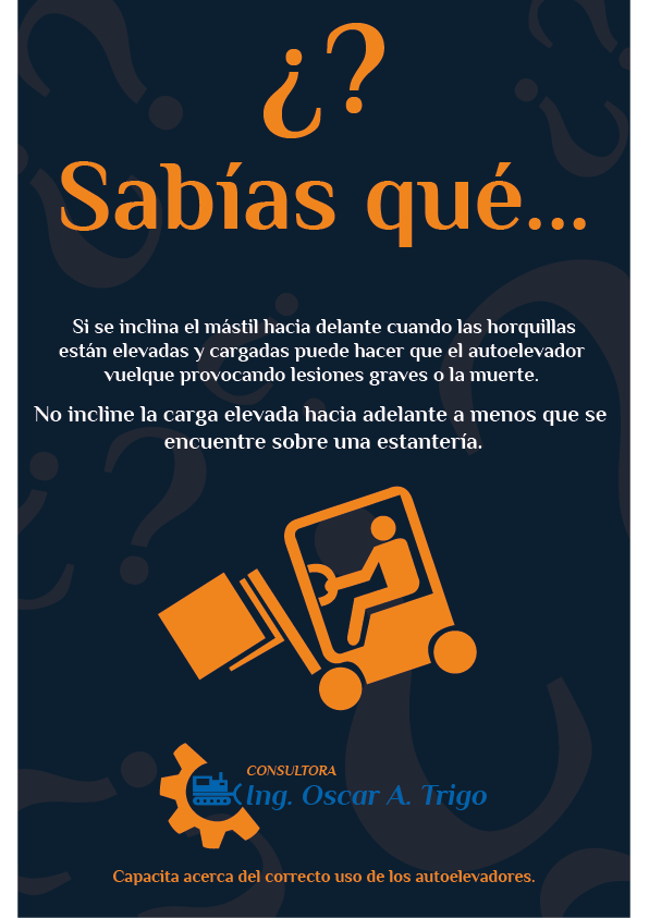 Para más información consúltenos y capacítese, evitando así accidentes como estos. otrigoconsultora.com.ar  #Autoelevadores #Capacitación