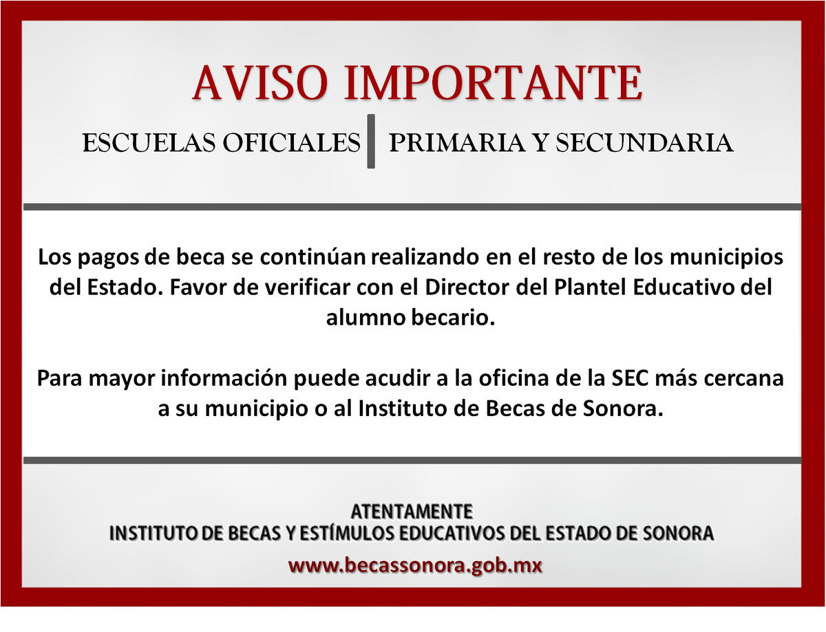 Becas Sonora (@BecasSonora) / Posts / X