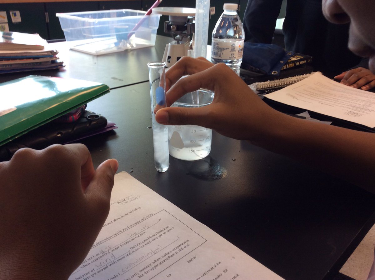 SciFord_GMS's tweet photo. Made hail in the lab for our study of severe weather! @APSscience @APS_STEM @APSGunston #GMSPride https://t.co/5vgzqSp9nF