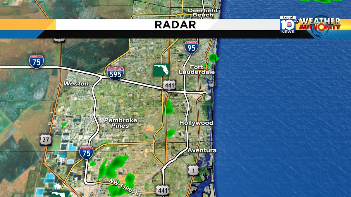 Small showers in Miami-Dade and Broward this afternoon https://t.co/OeyeWh6LhJ