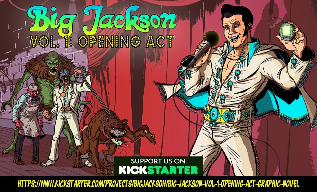 stevemardoart's tweet photo. Hey @Twitter let's get the #BigJackson campaign #rockin! Head over 2 our @kickstarter n check out the #comic! ๐ https://t.co/f3d7JcwBVe https://t.co/0m0s0DVVtx