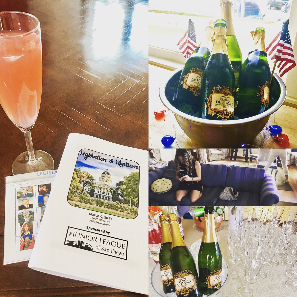 CindOBrien's tweet photo. Making #SanDiego a better place one mimosa at a time #whyijlsd🥂 #LegislationAndLibations 👯🇺🇸💪🏼 https://t.co/Z2mKEs56iz