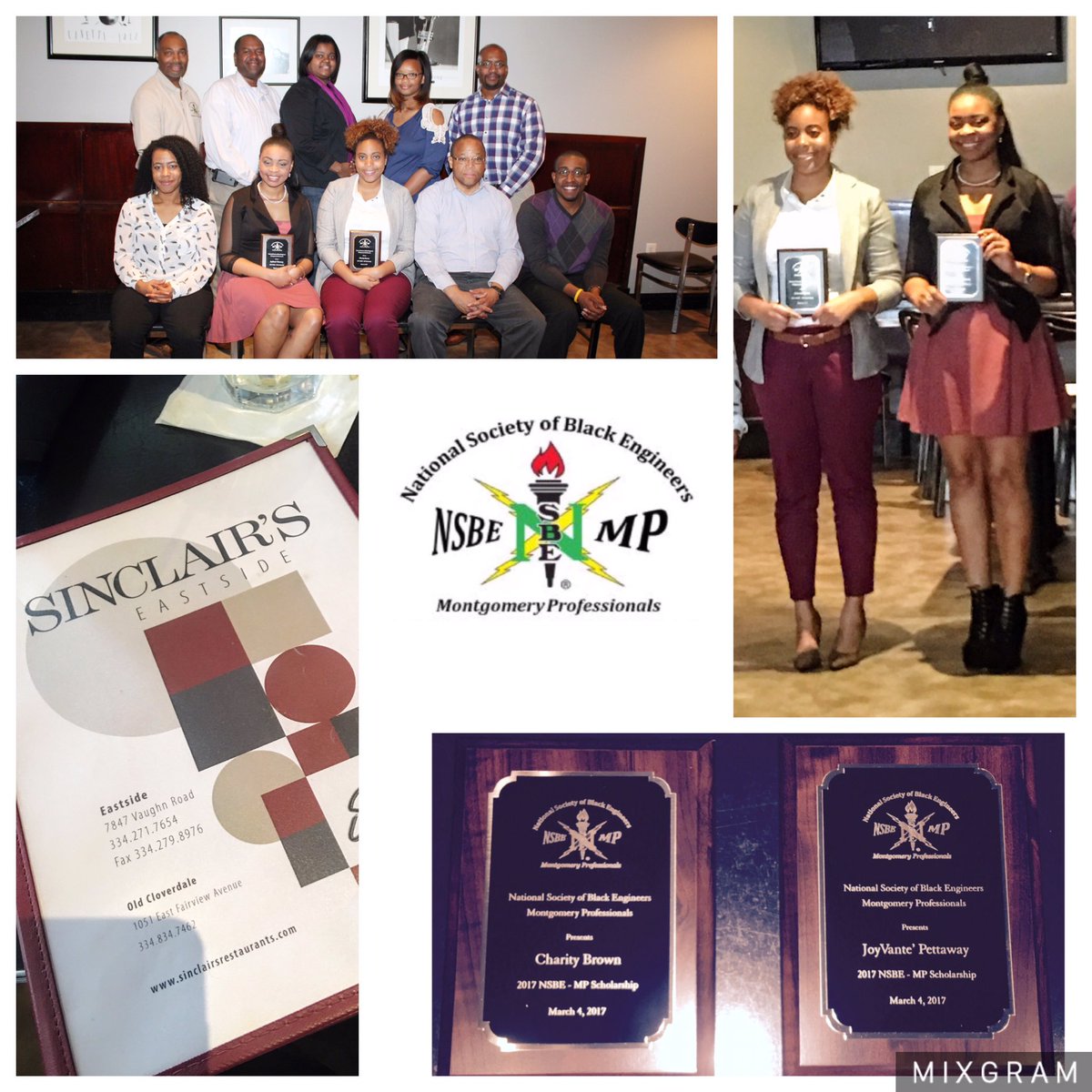 NSBEMP's tweet photo. Congratulations 2017 NSBE-MP Scholarship Recipients :
Ms. Charity Brown and Ms. JoyVante' Pettaway
#nsbe #nsbemp #r3nsbe https://t.co/MDsTKZ9kIC