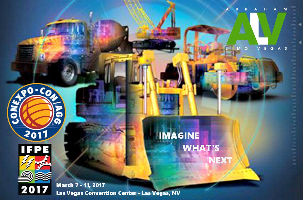 AbrahamLimoLV's tweet photo. 2017 CONEXPO-CON/AGG &amp; IFPE 👷#ConExpo 🚧If it's NEW its HERE👷 ☎702-675-7775 #CONEXPOCONAGG #ALVlimo #Vegas #ALVlimo  https://t.co/0n4y5y946K https://t.co/BhM32q9ZEX