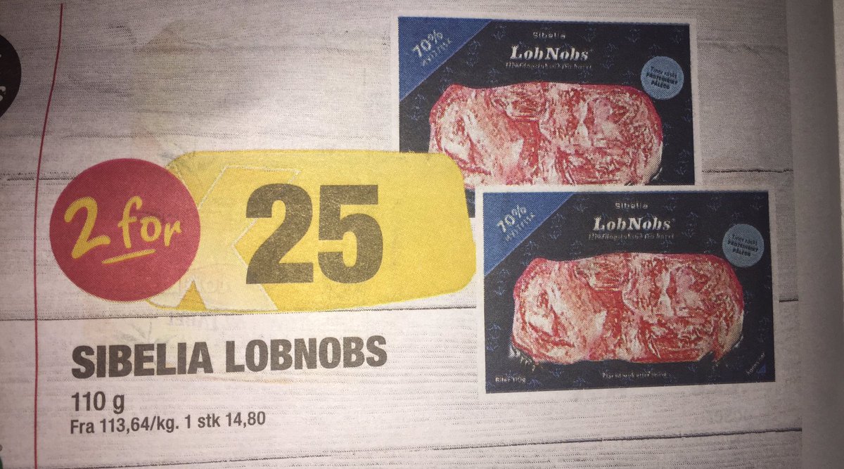Slattkarn's tweet photo. "Sibelia lobnobs". Er det fugl, fisk eller noe fra Harry Potter's verden ?
Får iallfall 2 for 25 på Coop Extra. #coop #coopextra #mysterie https://t.co/OjYcVMi3xt