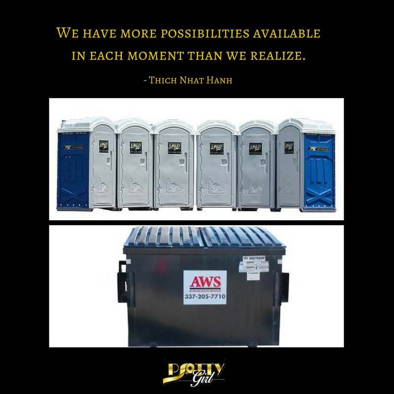 pottygirlla's tweet image. #PortableToilet #Portapotty #DumpsterSolutions #mindfulmonday #CleanWater #constructionindustry