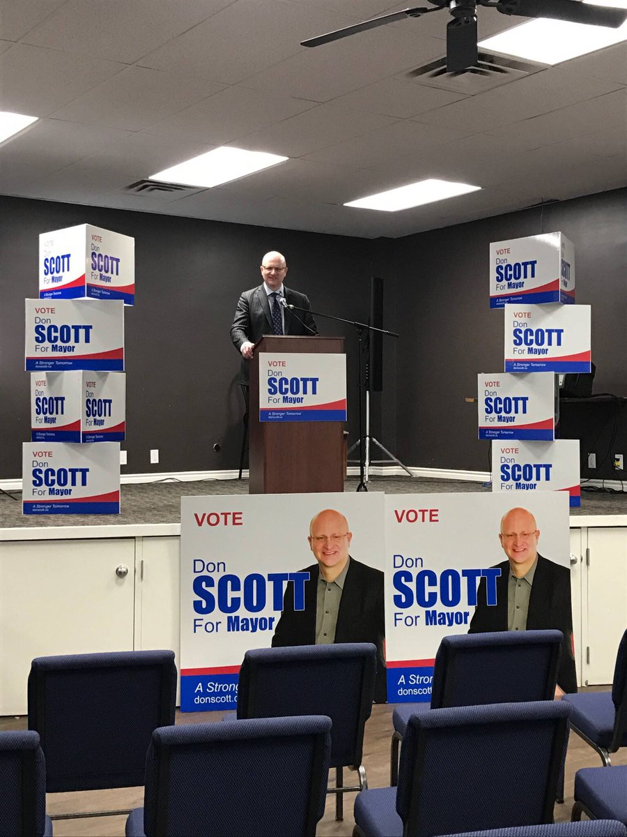 DonaldKScott's tweet photo. I am running for Mayor for our region. Get involved &amp; See my 50 platform principles at: https://t.co/f48UG5G1kJ #ymm #rmwb https://t.co/I3TaOoLMEs